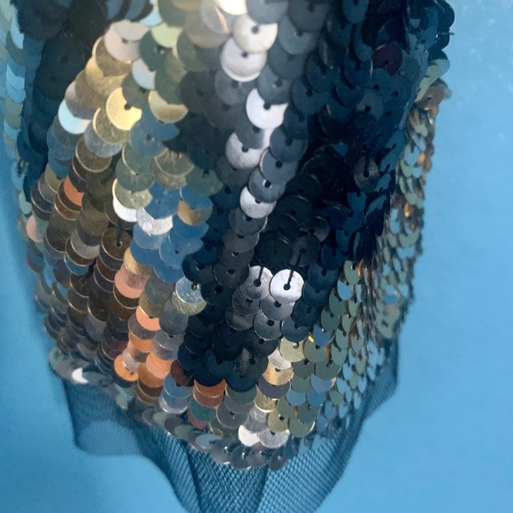 MaxAzria Collection Runway Sequined Tulle Jacket Y2K NWT Gold Black Silver - Picture 6 of 11